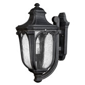 Trafalgar 22" x 10" Outdoor Hanging Lantern in Museum Black - Energy Star Optional