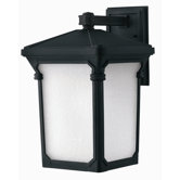 Stratford Outdoor Wall Lantern in Museum Black with Energy Saving Option
