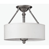 Sussex 3 Light 75W Semi Flush Mount