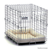 Suitcase Dog Crate in Chrome