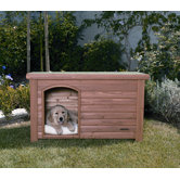 Outback Log Cabin Dog House in Cedar