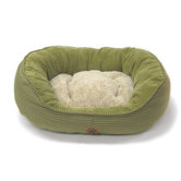 Pillow Soft Daydreamer Bolster Pet Bed in Green