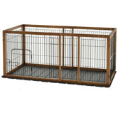 Expandable Medium Pet Pen With Tray in Autumn Matte Finish