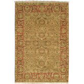Old World Light Green/Rust Agra Rug