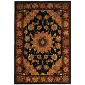 Traditions Black/Burgundy Rug