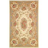French Tapis Green/Beige Rug