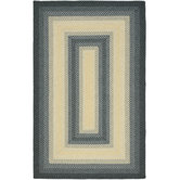 Braided Black/Grey Rug