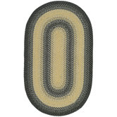 Braided Black/Grey Rug