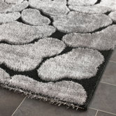 Miami Shag Black/Grey Rug