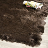 Paris Shag Chocolate Flokati Rug