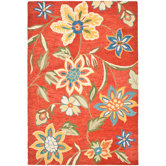 Blossom Orange/Multi Floral Rug
