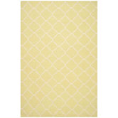 Dhurries Light Green/Ivory Checked Rug