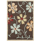 Blossom Brown Floral Rug