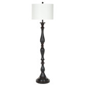 Ebony Resin Floor Lamp