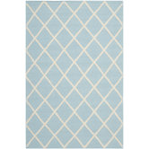 Dhurries Light Blue/Ivory Rug