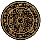 Naples Black D Rug