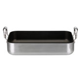 35cm x 24cm Antihaft-Roaster / Auflaufform in Silber