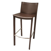 Elston Barstool in Dark Brown
