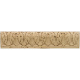 Accent Statements 2" x 10" Travertine Vertical Leaves Accent Strip