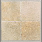 Egyptian Stone 13" x 13" Floor Tile in Ramses White