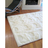 Shortwool Design Solar White Crescent Rug