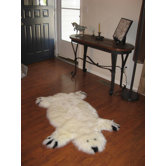Designer Bear Ivory/Black Animal Rug