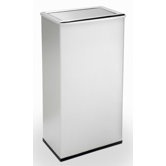 Precision Series Rectangular Trash Can with Swivel Lid