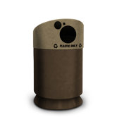 Galaxy 30 Gallon Plastic Bottle Recycling Bin