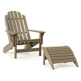 Bayfront Adirondack Chair with Adirondack Footrest