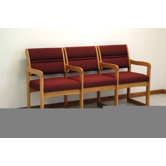 Valley Three Seat Guest Chair- Designer Fabric