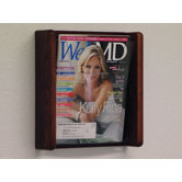 One Pocket Acrylic and Oak Wall Display