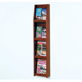 Four Magazine and Eight Brochure Wall Display with Optional Floor Stand