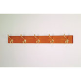 Coat Rack with Five Wood Pegs