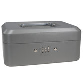 Small Gray Combination Lock Box