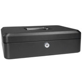 Large Black Cash Box with Key Lock