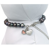 Unity� Pet Necklace in Black Pearls