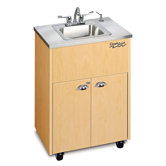 Silver Premier 1 Stainless Steel Portable Hand-Washing Station NSF Certified