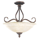 Bryce 3 Light Semi Flush Mount