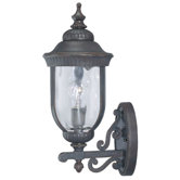 Castlemain Uplighting Outdoor Wall Lantern in Walnut Patina