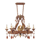 Clyde Chandelier Pot Rack with 6 Light