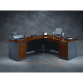 Via L-Shape Executive Desk Office Suite