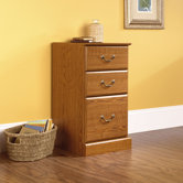 Orchard Hills Three Drawer Pedestal in Carolina Oak