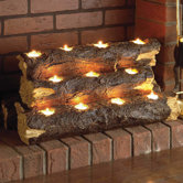 Kirkley Tealight Fireplace Log