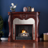 Rivington Mirrored Gel Fuel Fireplace