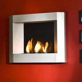 Sleek Wall Mounted Fireplace