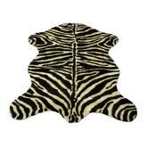 Animal Ivory/Brown Zebra Rug