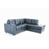 Spacco Bonded Right Leather Sectional