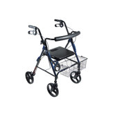 D-Lite Aluminum Rollator Walker with 8" Wheels and Loop Brakes
