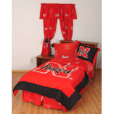 Nebraska Bed in a Bag with Team Colored Sheets