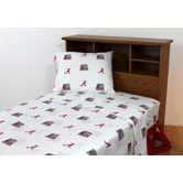 Alabama Printed Sheet Set in White